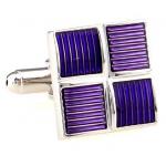 Delaware Purple Block Cufflinks.JPG